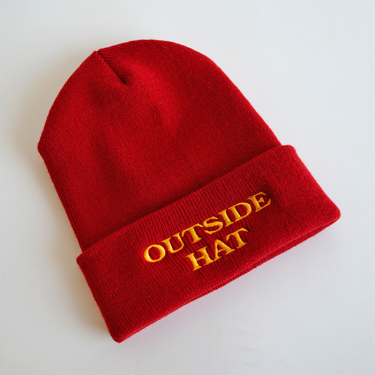 OUTSIDE HAT - BEANIE - RED