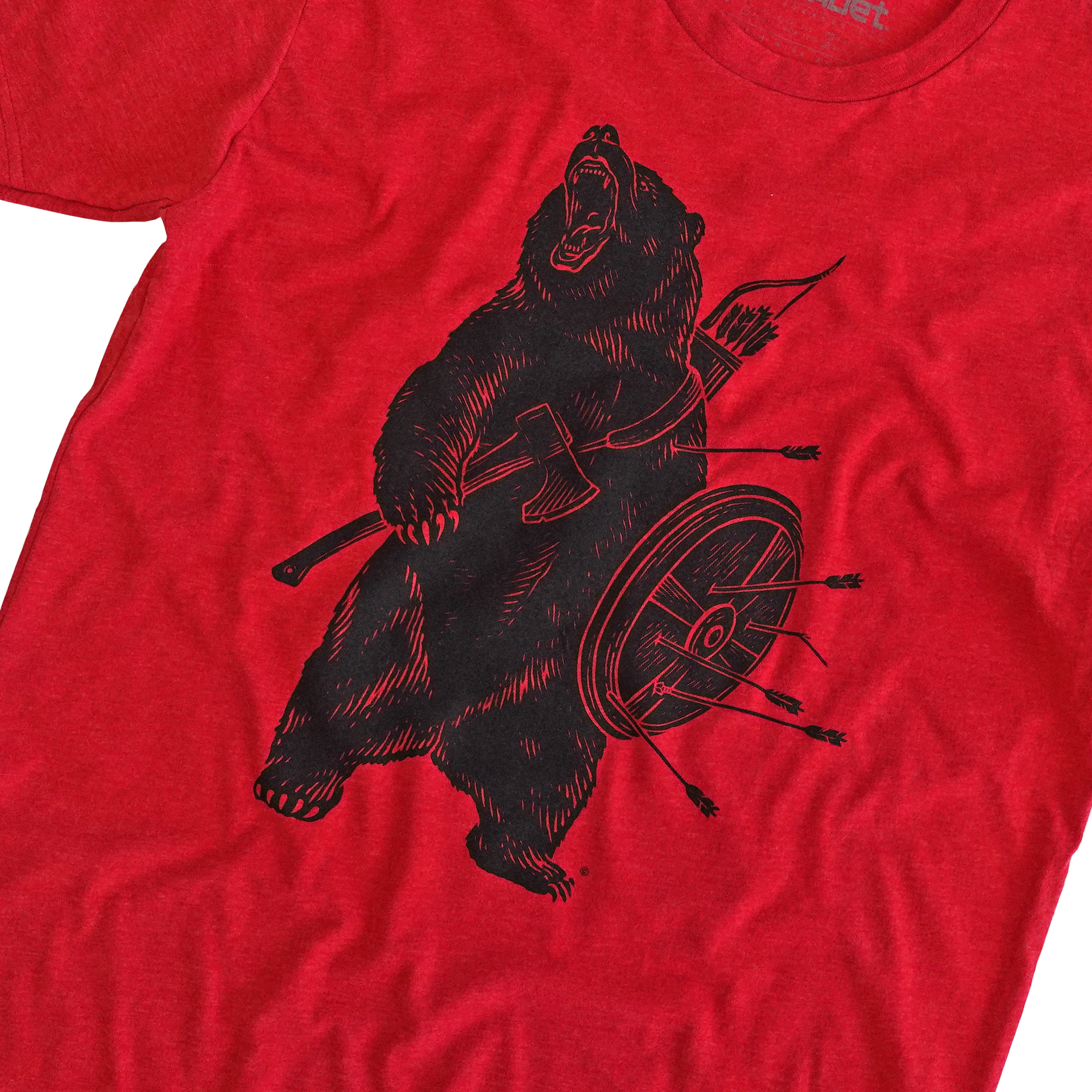 BATTLE BEAR - T-SHIRT - RED