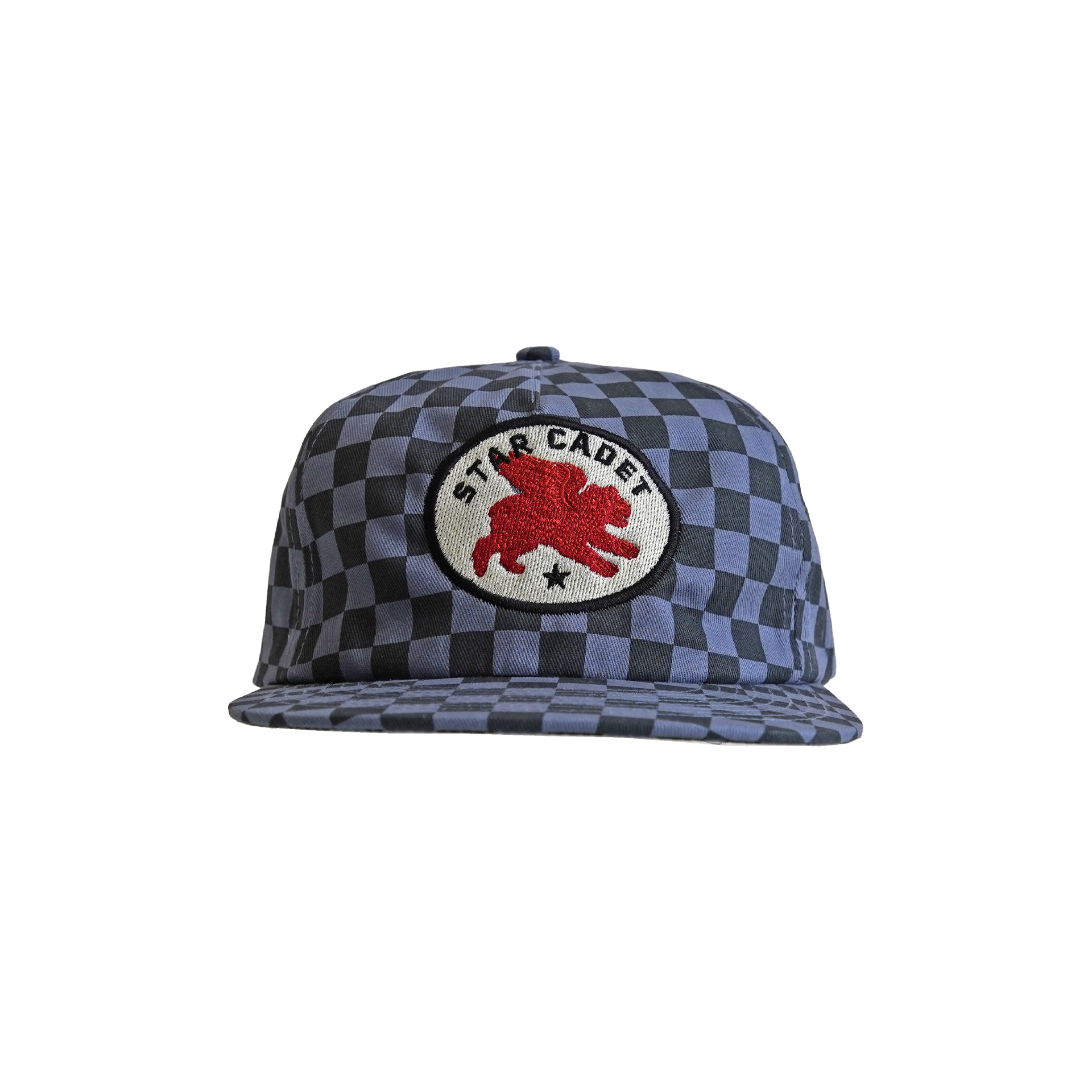 DIVINE URSINE - SNAPBACK HAT - SLATE BLUE CHECKER