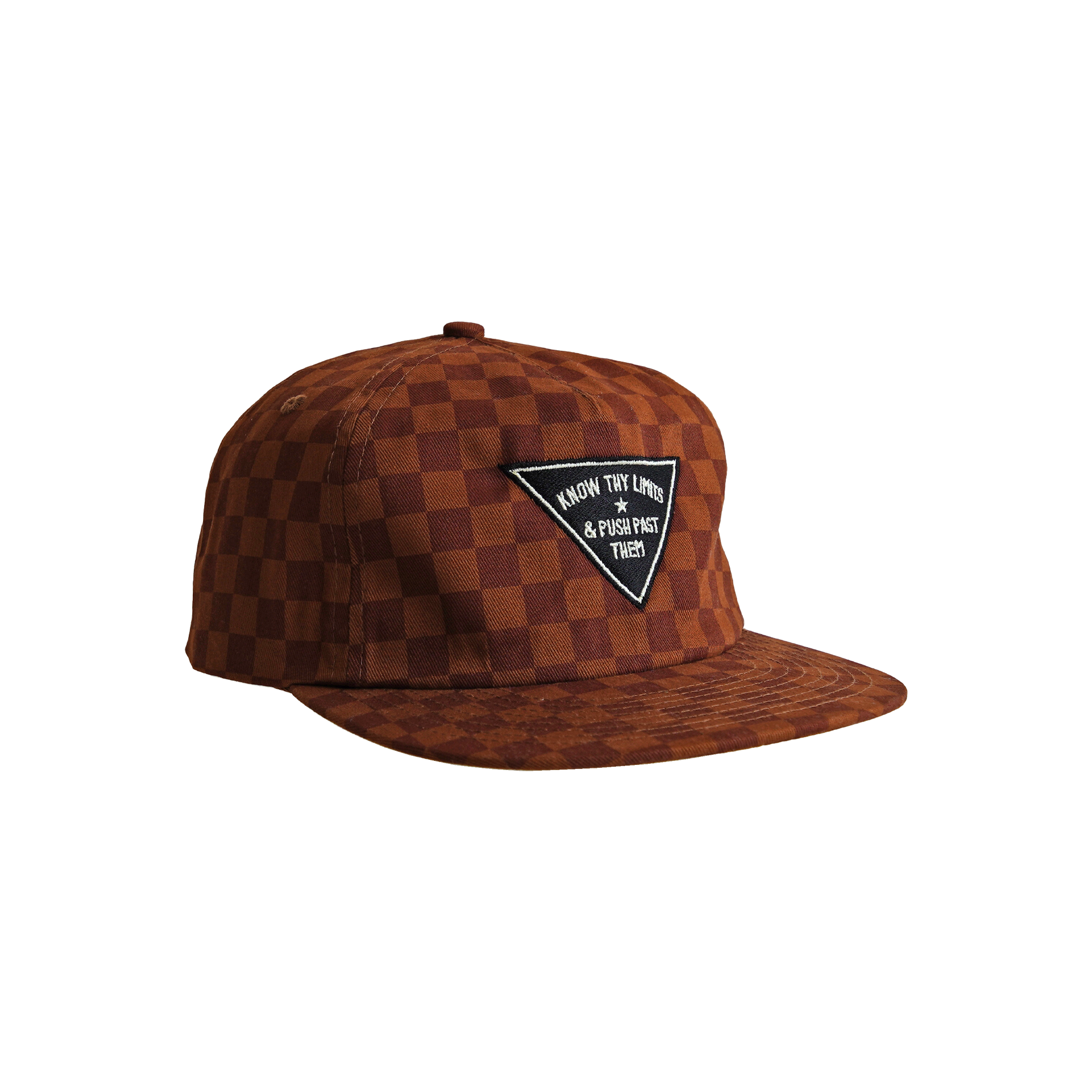 KNOW THY LIMITS - SNAPBACK HAT - CHERCKER RUST