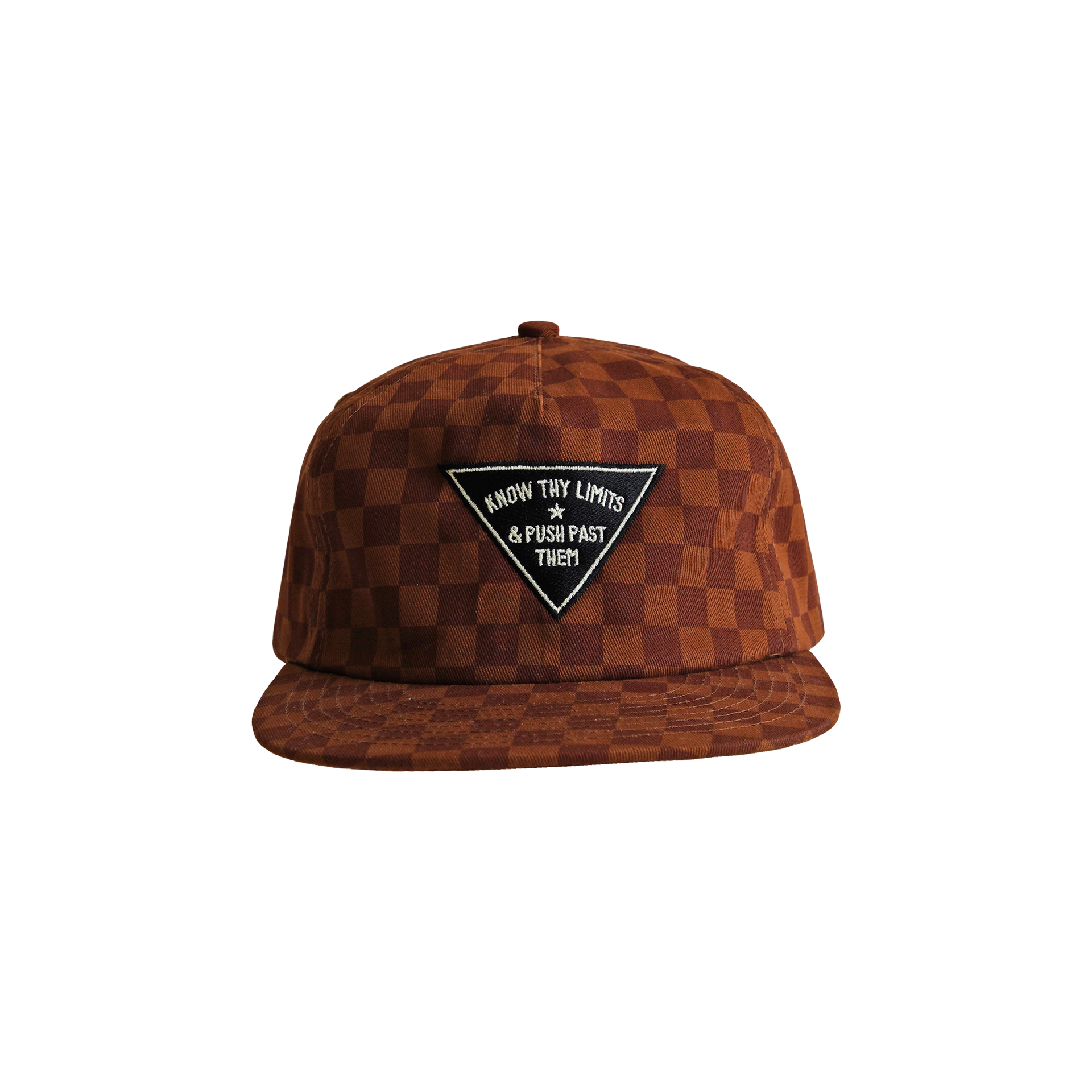 KNOW THY LIMITS - SNAPBACK HAT - CHERCKER RUST