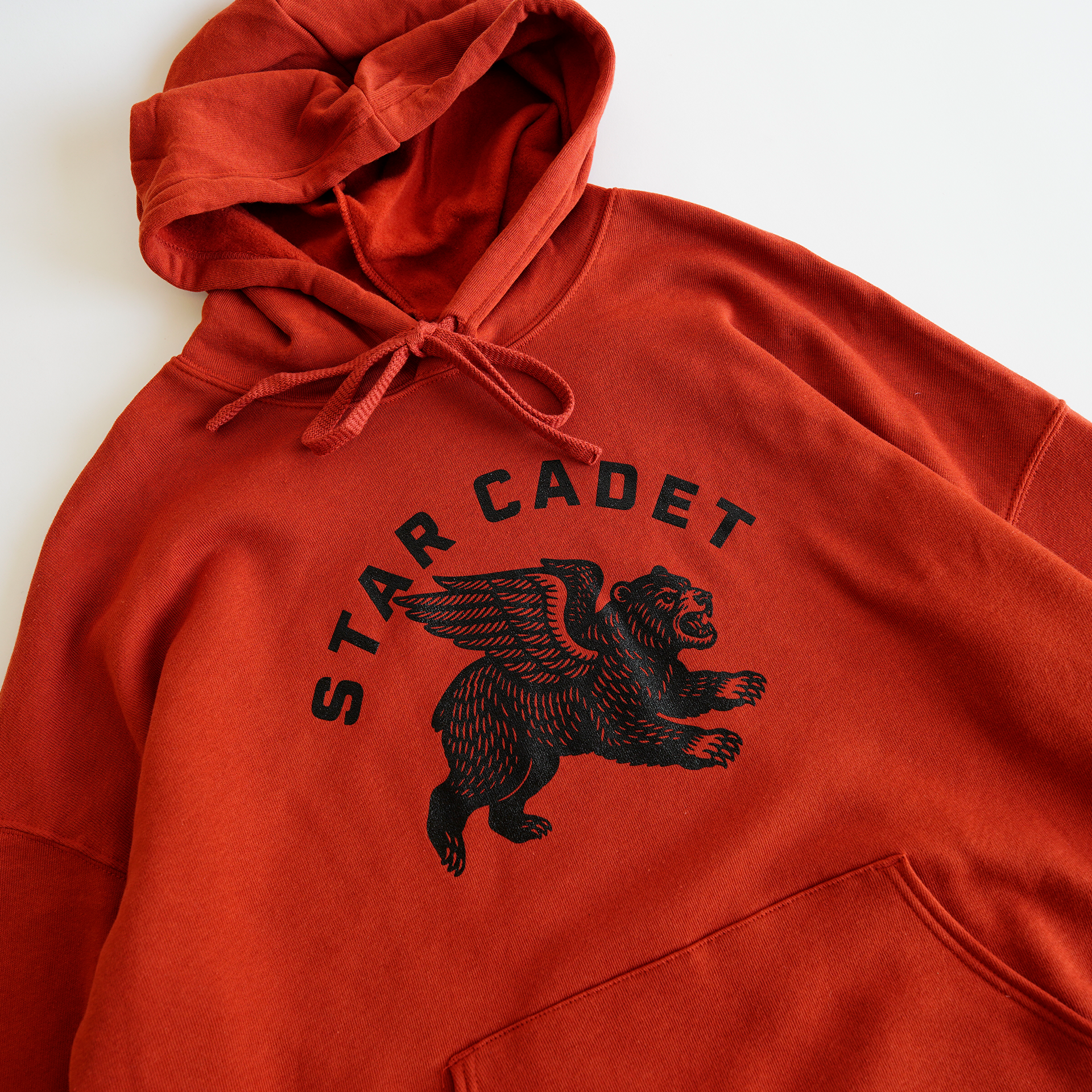 DIVINE URSINE HOODIE - BRICK RED