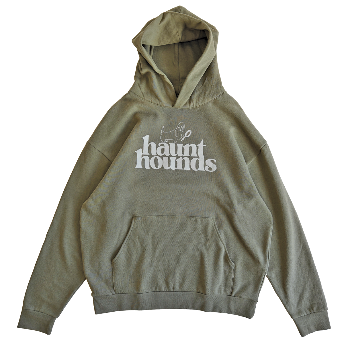 PREMIUM - HAUNT HOUNDS HOODIE OLIVE