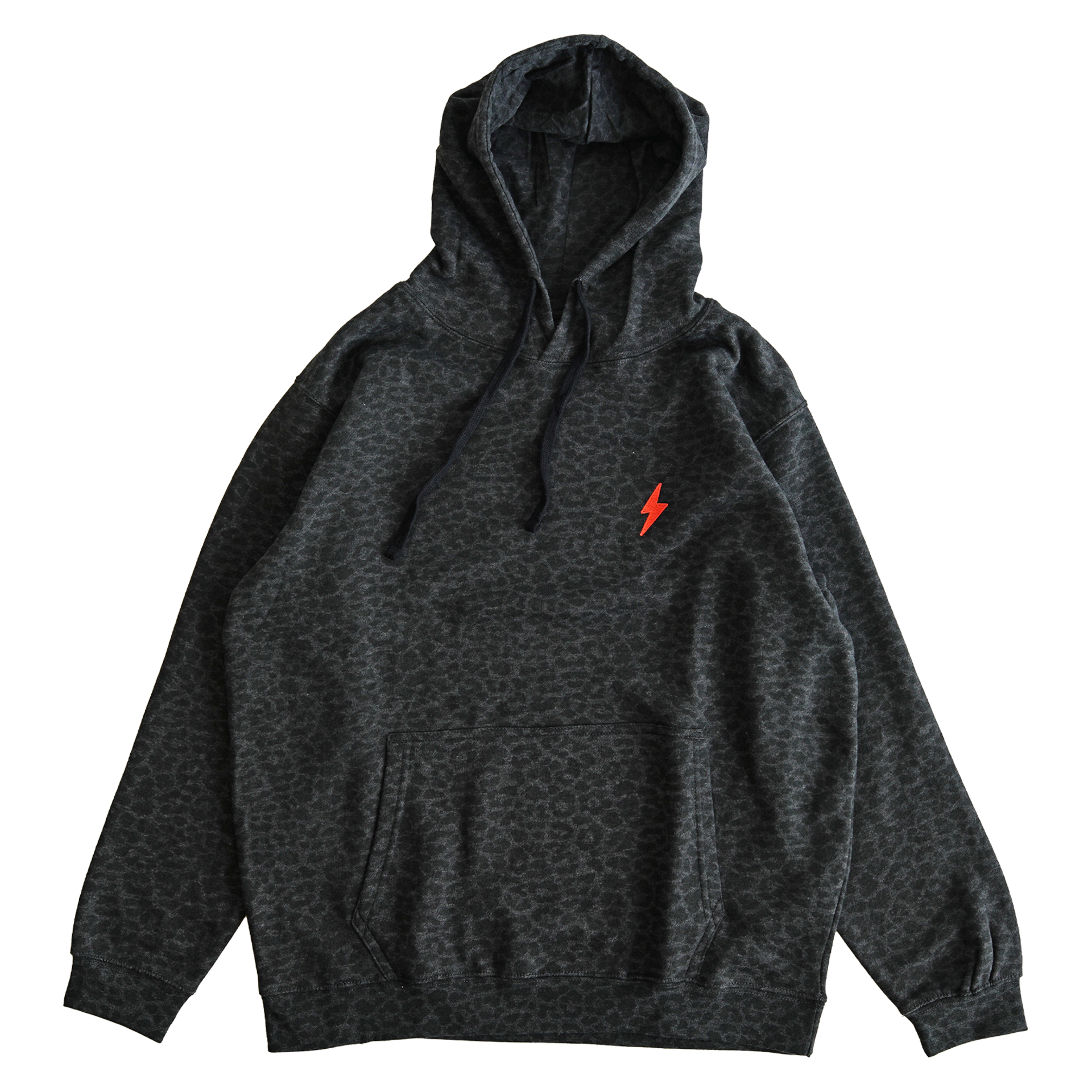 LEOPARD PRINT LIGHTNING BOLT SWEATSHIRT