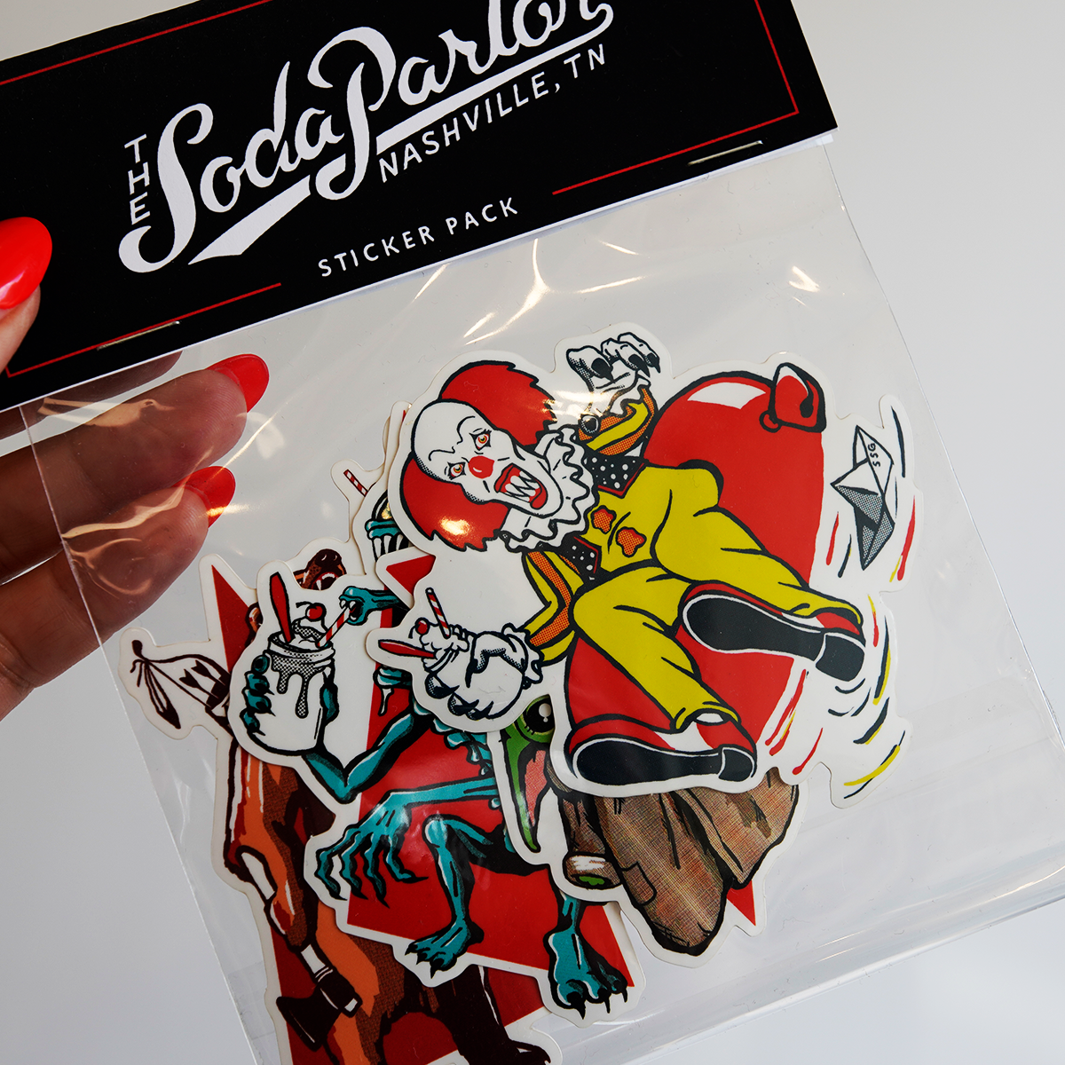 MONSTER STICKER SET/4