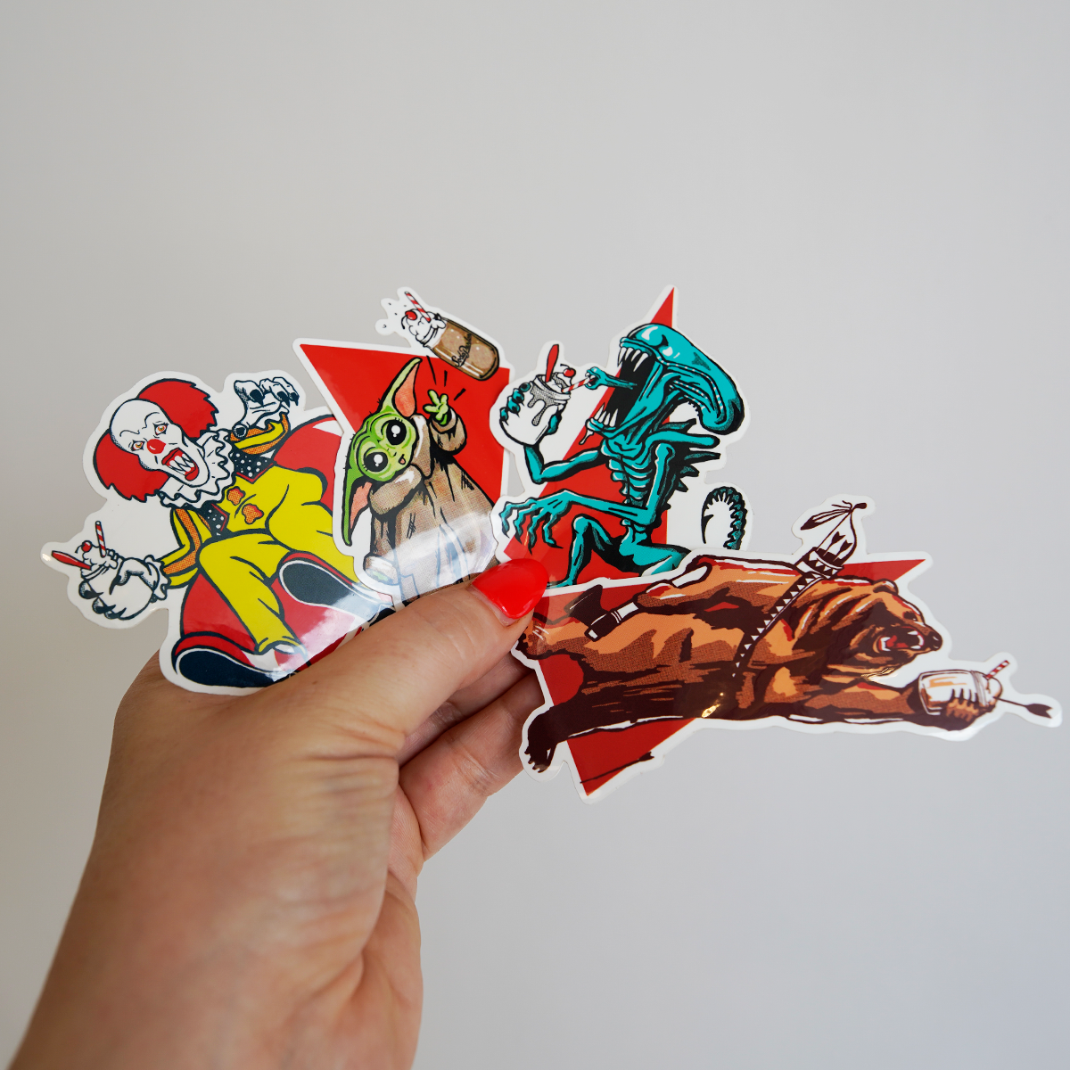 MONSTER STICKER SET/4