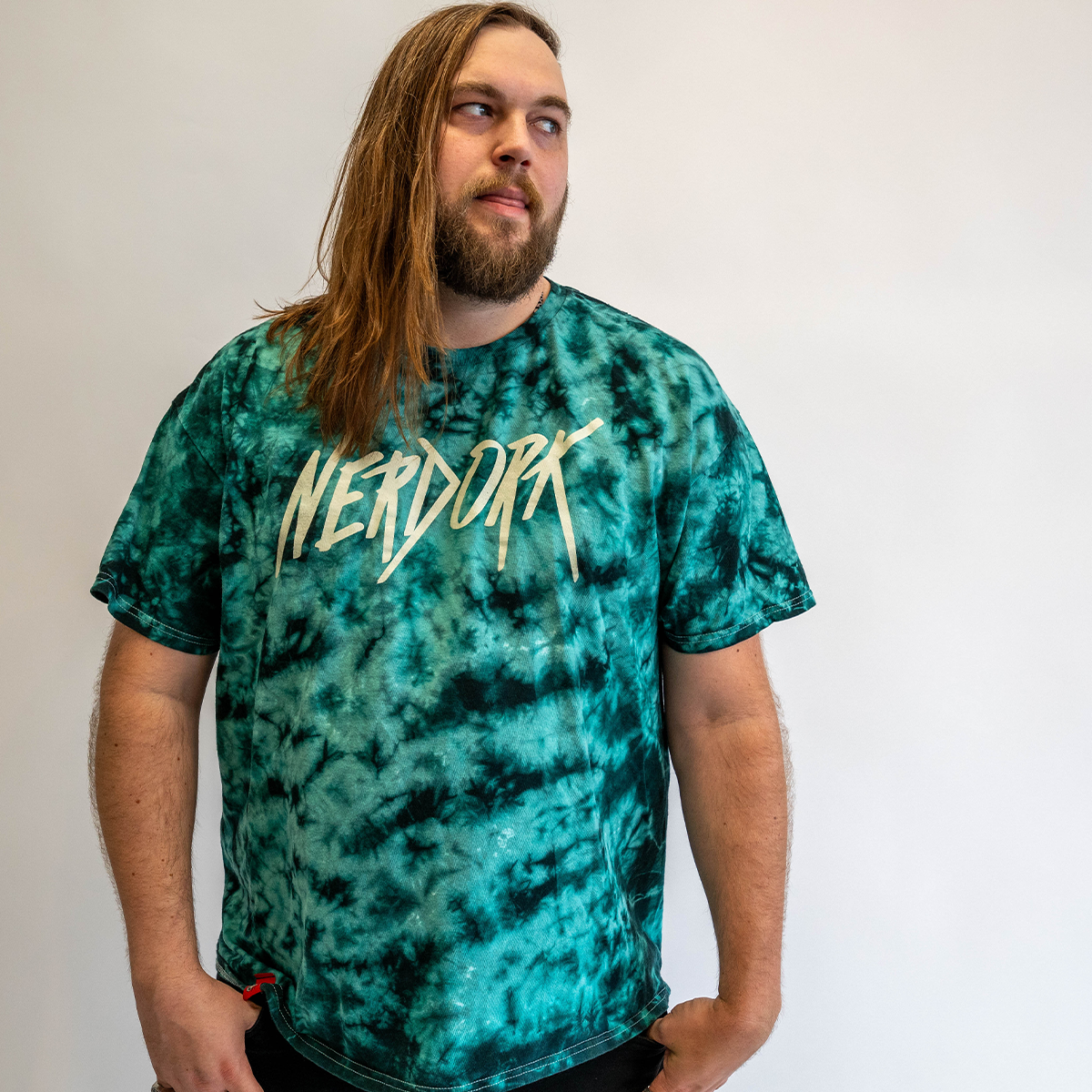 NERDORK - CRYSTAL DYE T-SHIRT - JADE