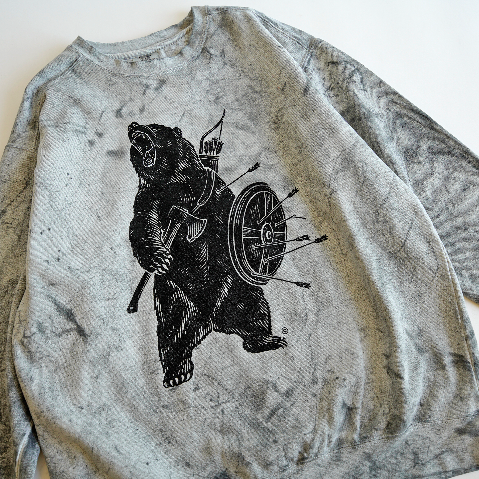 BATTLE BEAR PULLOVER - SMOKE