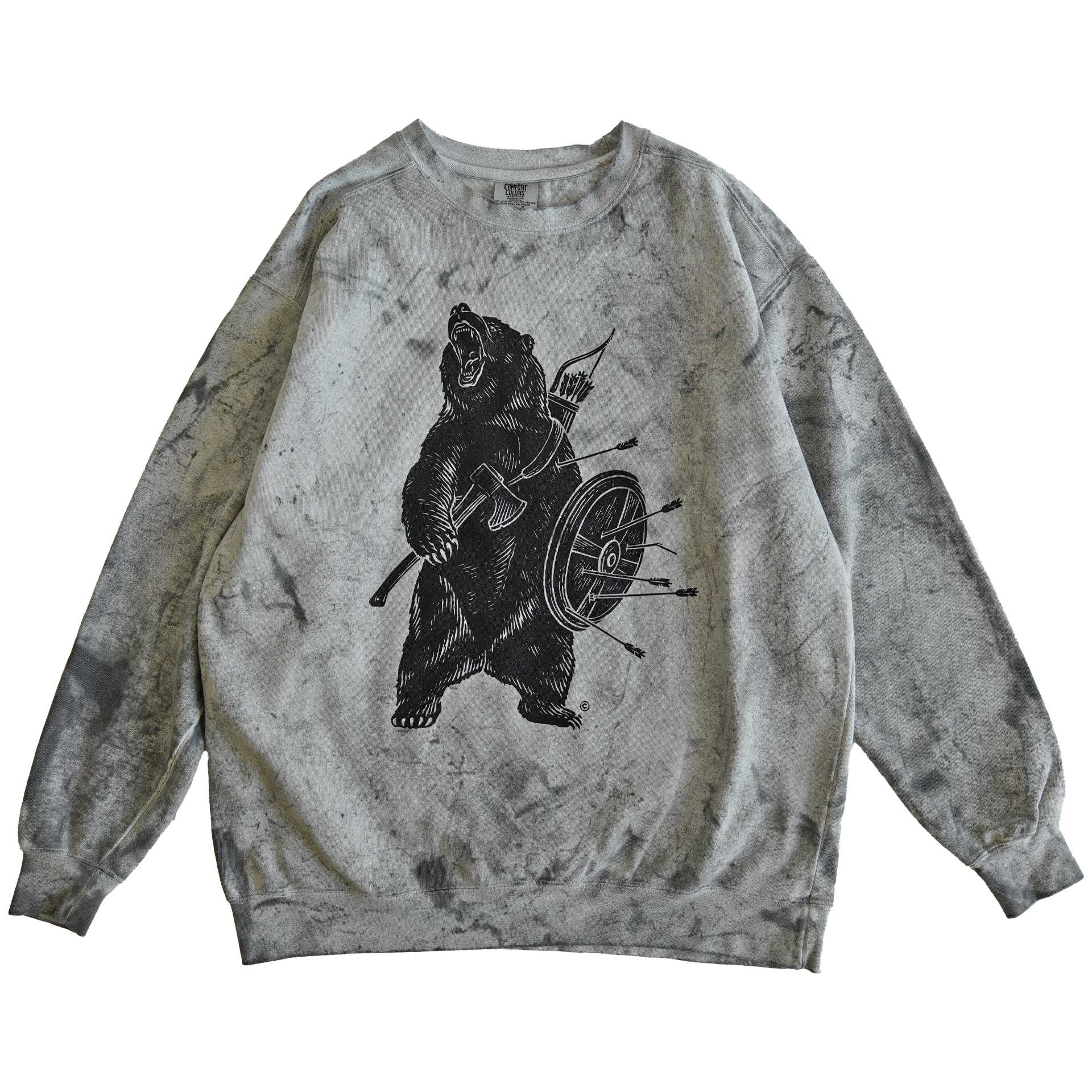 BATTLE BEAR PULLOVER - SMOKE