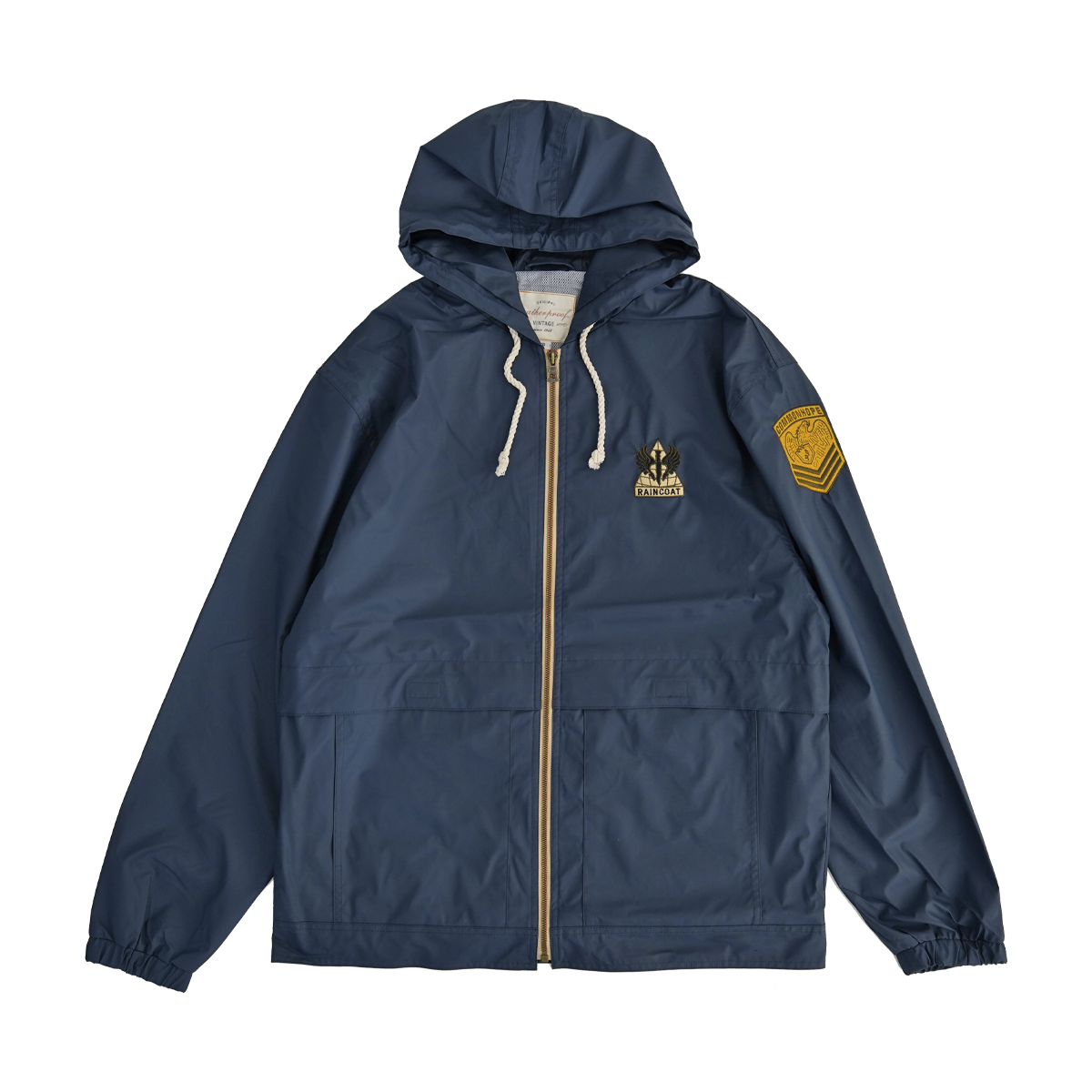 RAINCOAT - VINTAGE RAIN JACKET - NAVY - BOOK BUNDLE