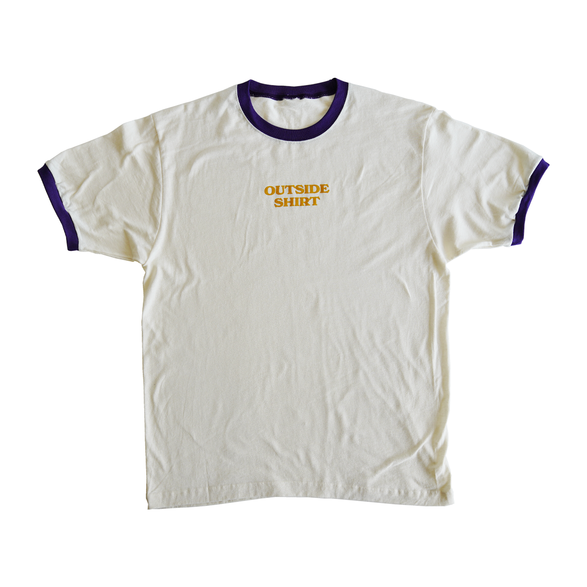 OUTSIDE SHIRT - RINGER TEE - VINTAGE WHITE