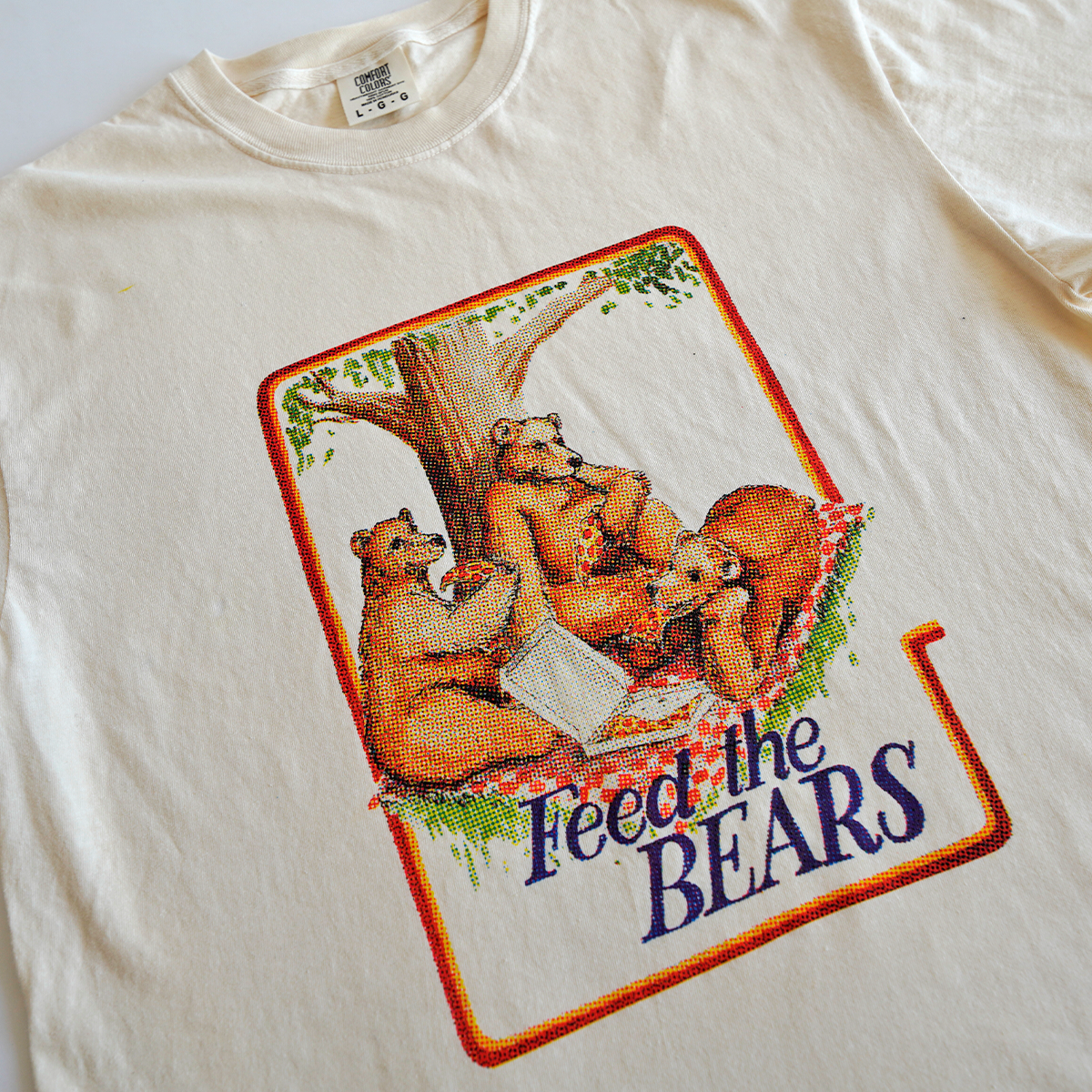 FEED THE BEARS - HEAVYWEIGHT T-SHIRT - IVORY