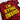 I'M DYING INSIDE - CRYSTAL DYE T-SHIRT - RED/BLK