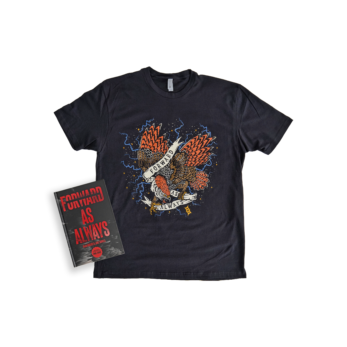RAINDROP - FORWARD AS ALWAYS- T-SHIRT - BOOK BUNDLE