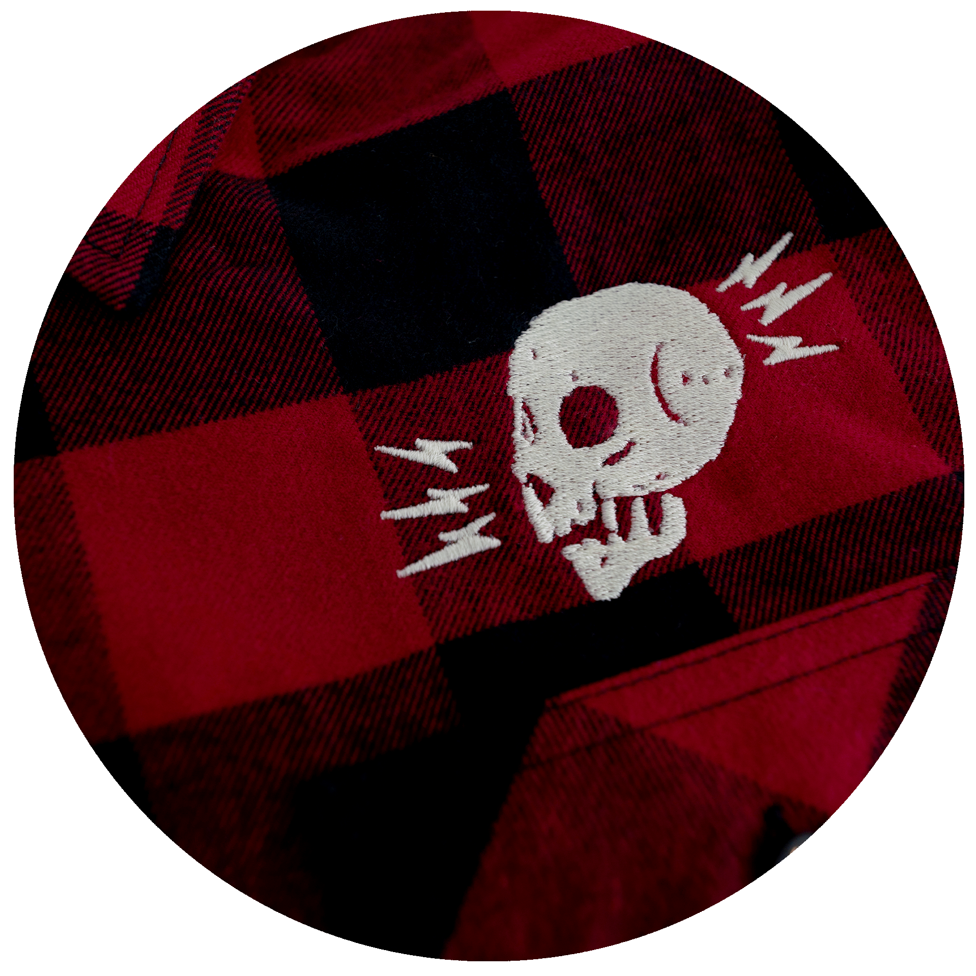 ADVENTURE TIL DEATH - FLANNEL - BUFFALO CHECK - RED/BLK